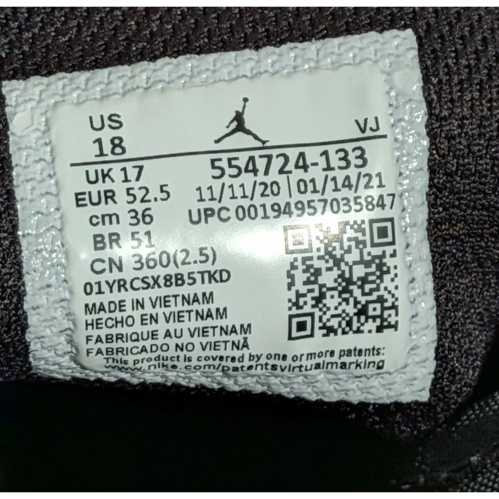 Nike Air Jordan 1 Mid Crimson Tint Arctic Orange Black 554724-133 Men's‎ Size 18
